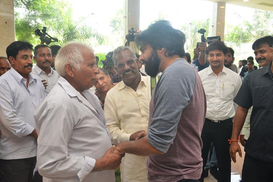 JanaSena Chief Pawan Kalyan at Andhra Pradesh Land Expatriates