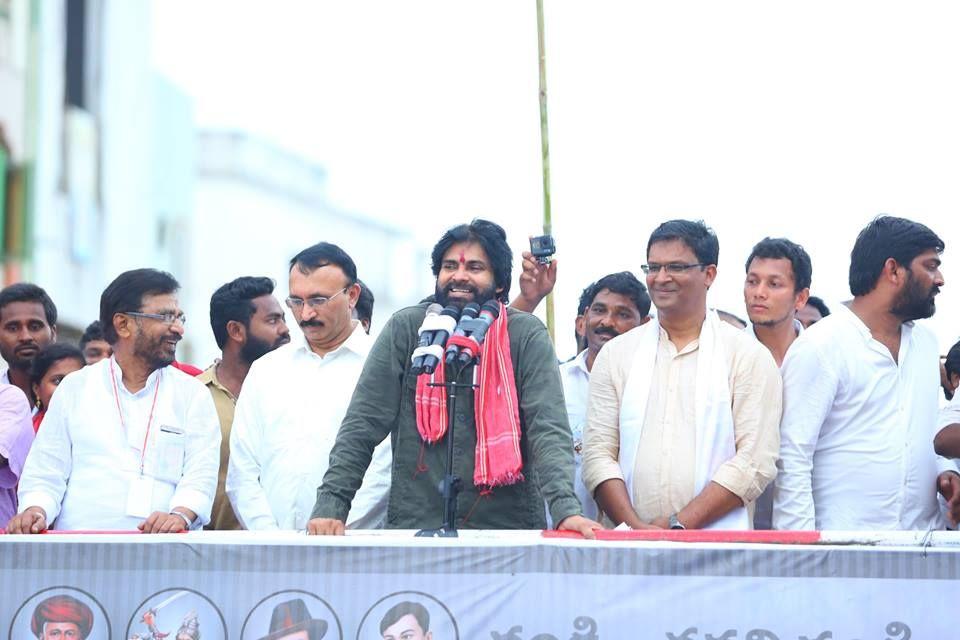 JanaSena Chief Pawan Kalyan at Bheemili public meeting