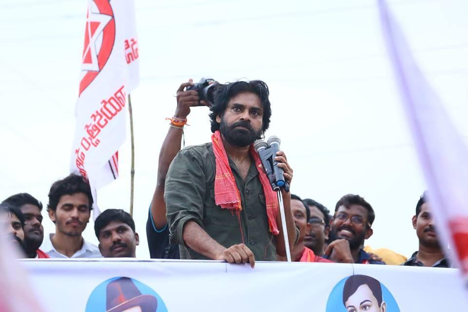 JanaSena Chief Pawan Kalyan at NARSIPATNAM Photos