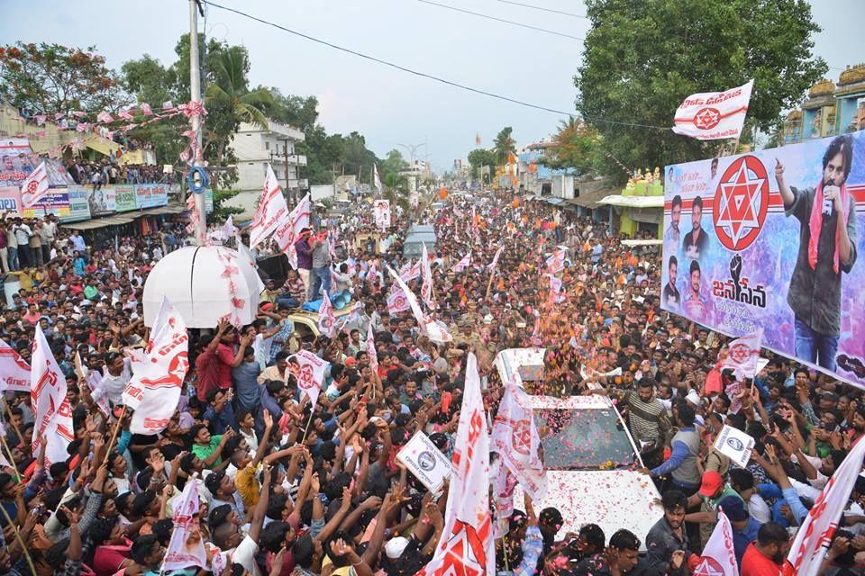 JanaSena Chief Pawan Kalyan at NARSIPATNAM Photos