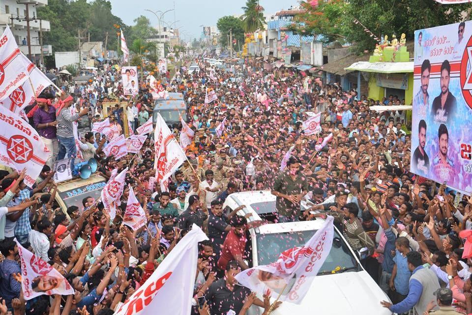 JanaSena Chief Pawan Kalyan at NARSIPATNAM Photos