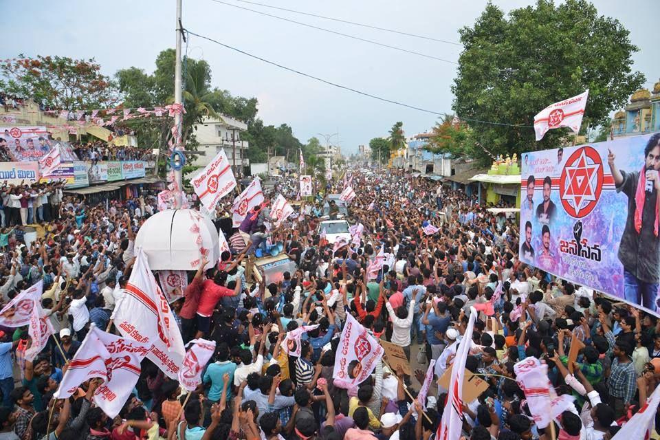 JanaSena Chief Pawan Kalyan at NARSIPATNAM Photos