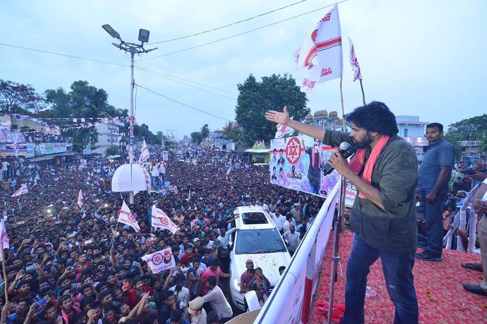 JanaSena Chief Pawan Kalyan at NARSIPATNAM Photos