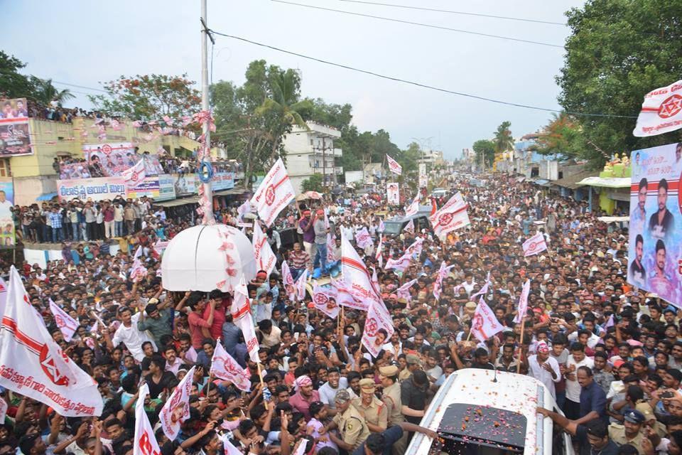 JanaSena Chief Pawan Kalyan at NARSIPATNAM Photos