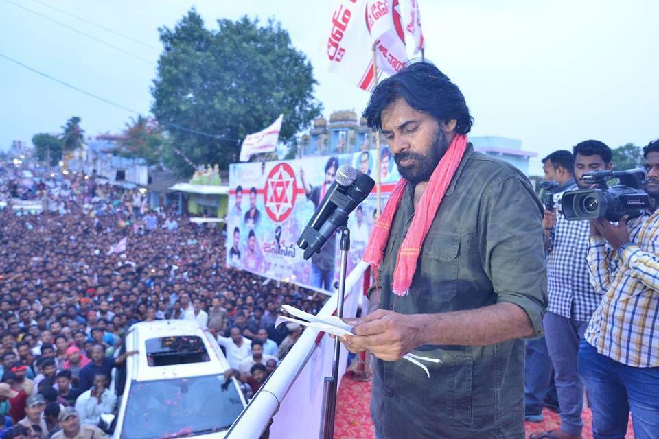 JanaSena Chief Pawan Kalyan at NARSIPATNAM Photos