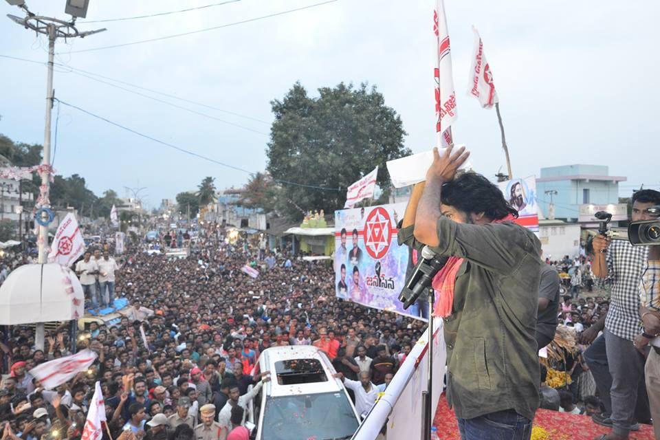 JanaSena Chief Pawan Kalyan at NARSIPATNAM Photos