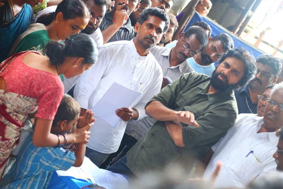 JanaSena Chief Pawan Kalyan at Thummapala Sugar Factory Photos