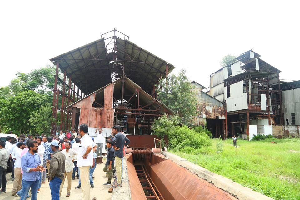 JanaSena Chief Pawan Kalyan at Thummapala Sugar Factory Photos