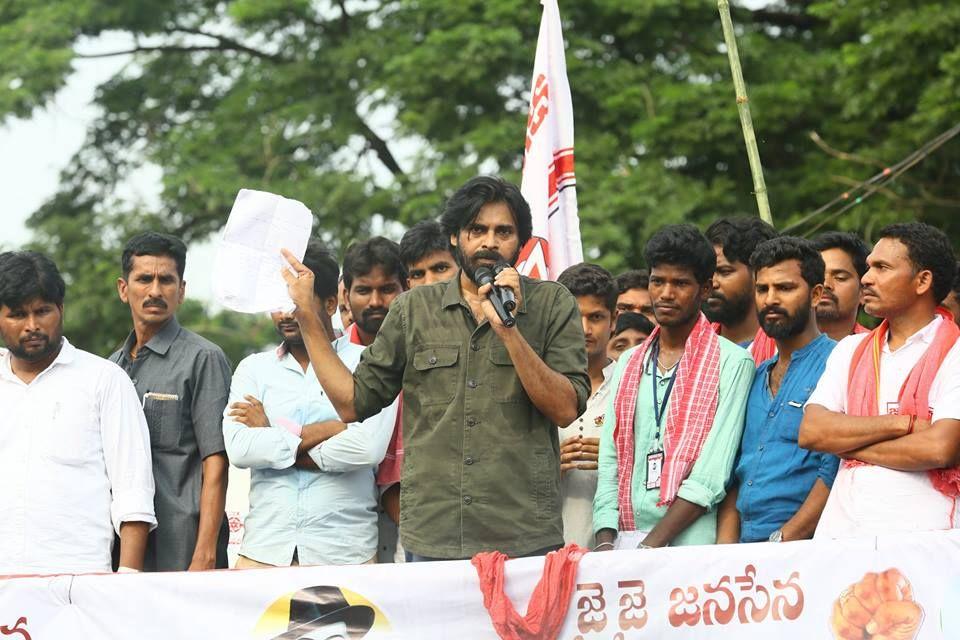 JanaSena Chief Pawan Kalyan in Kurupam Photos