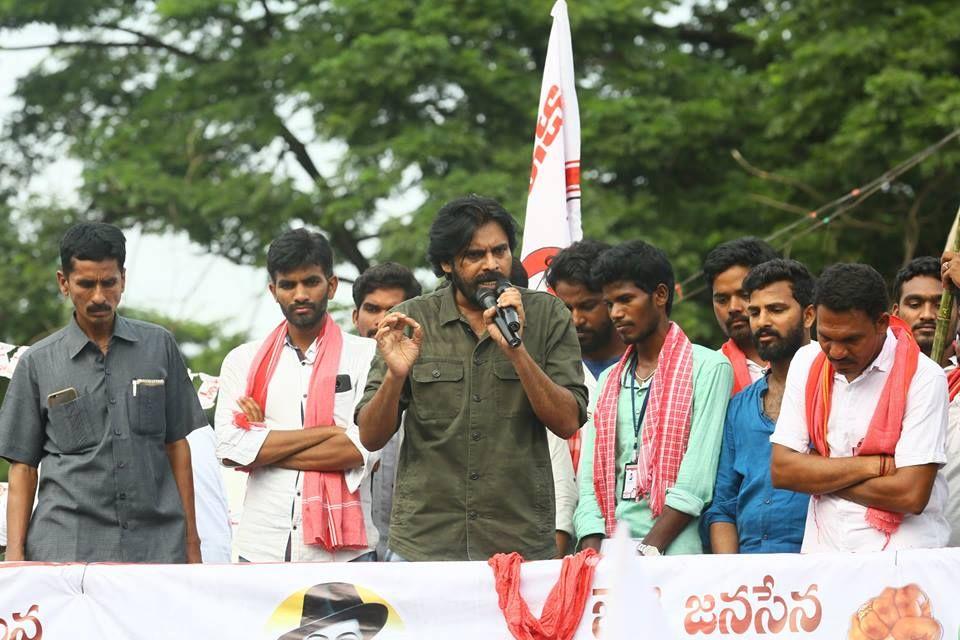 JanaSena Chief Pawan Kalyan in Kurupam Photos