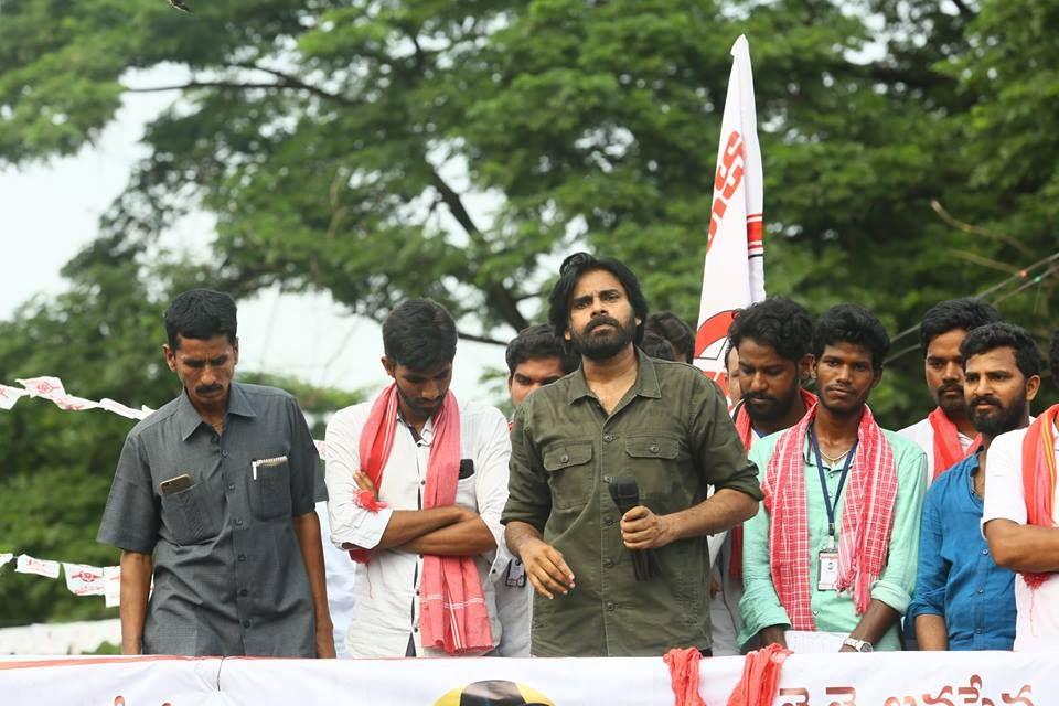 JanaSena Chief Pawan Kalyan in Kurupam Photos