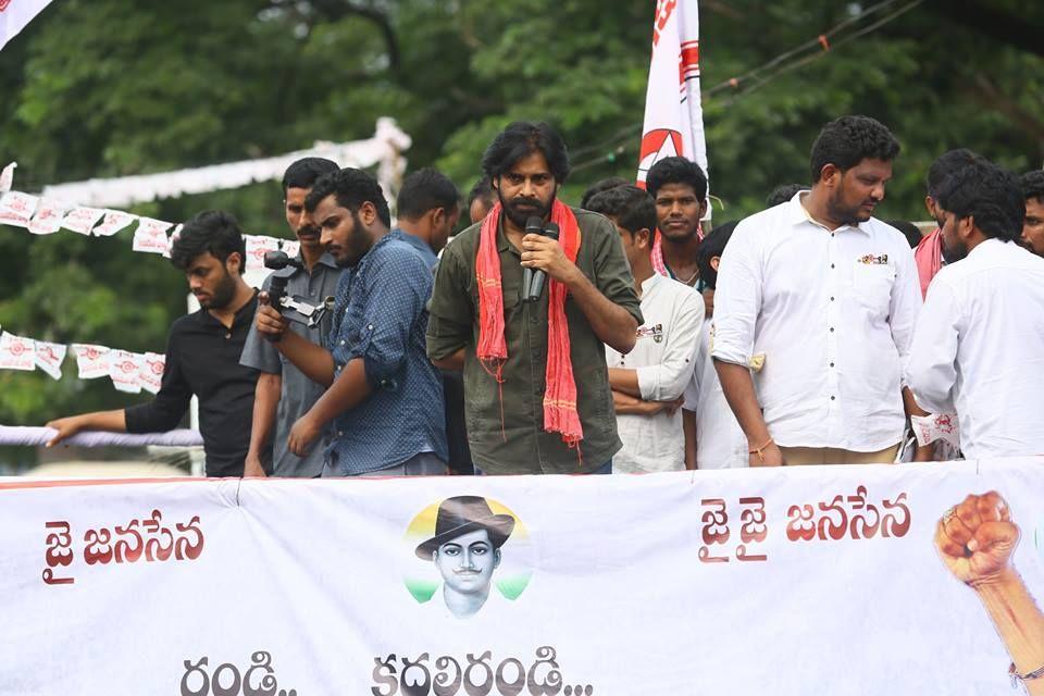 JanaSena Chief Pawan Kalyan in Kurupam Photos