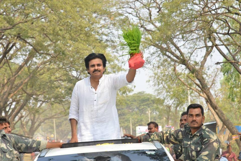 JanaSena Chief Pawan Kalyan rally from KothaGudem Khammam