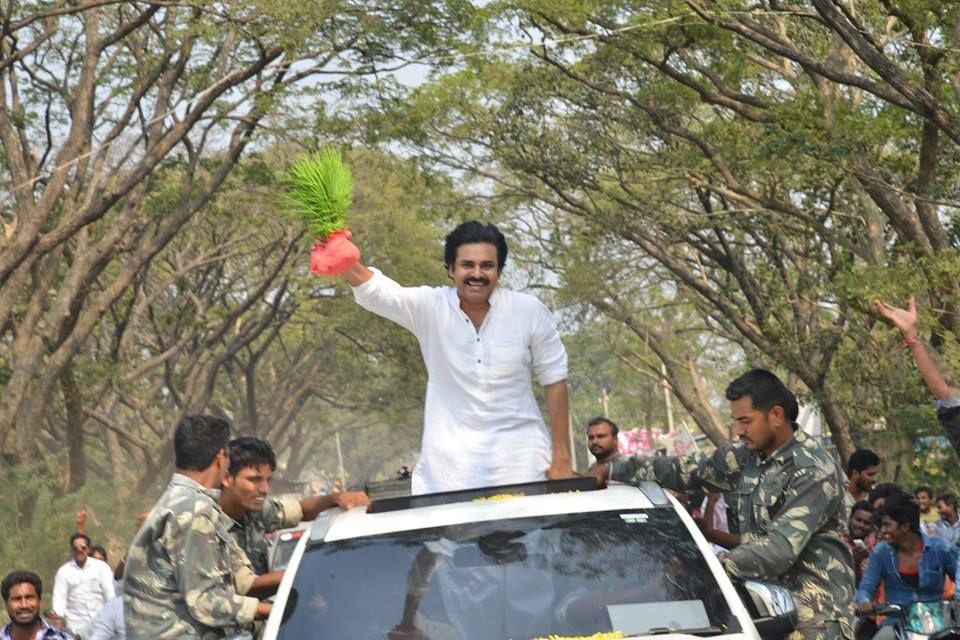 JanaSena Chief Pawan Kalyan rally from KothaGudem Khammam