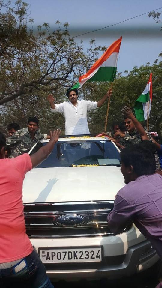 JanaSena Chief Pawan Kalyan rally from KothaGudem Khammam