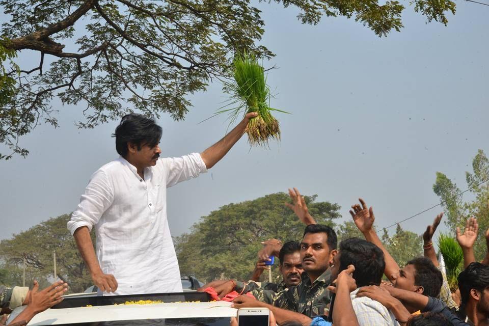 JanaSena Chief Pawan Kalyan rally from KothaGudem Khammam