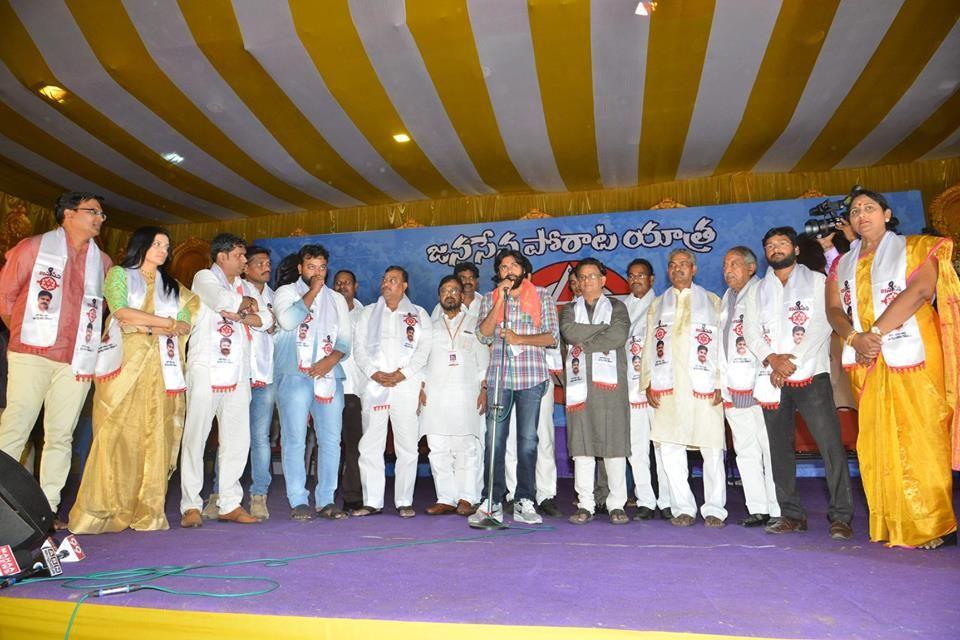 JanaSena Chief Pawan Kalyan welcomes new Leaders into the Party in Visakhapatnam