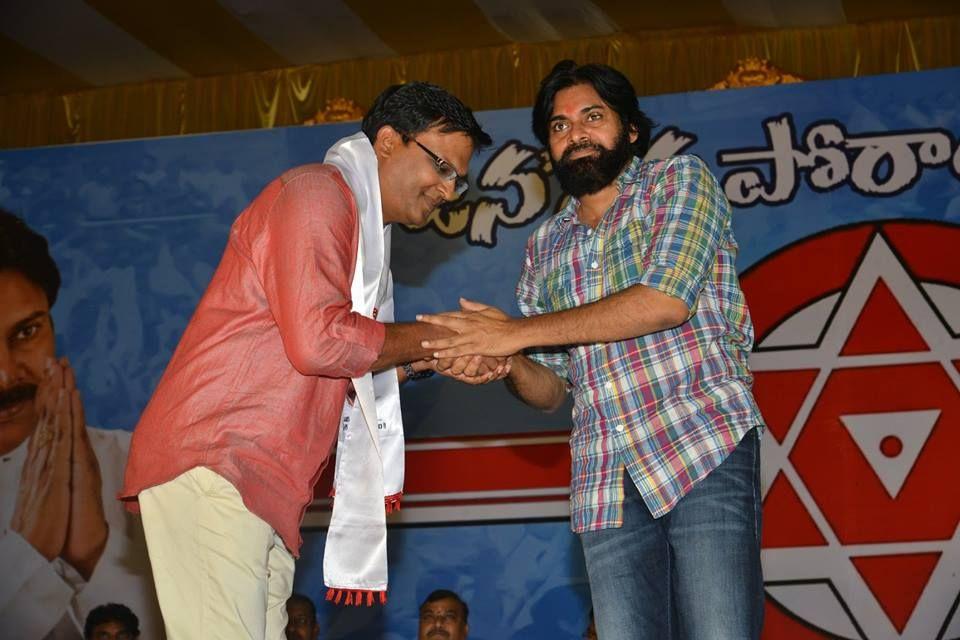 JanaSena Chief Pawan Kalyan welcomes new Leaders into the Party in Visakhapatnam