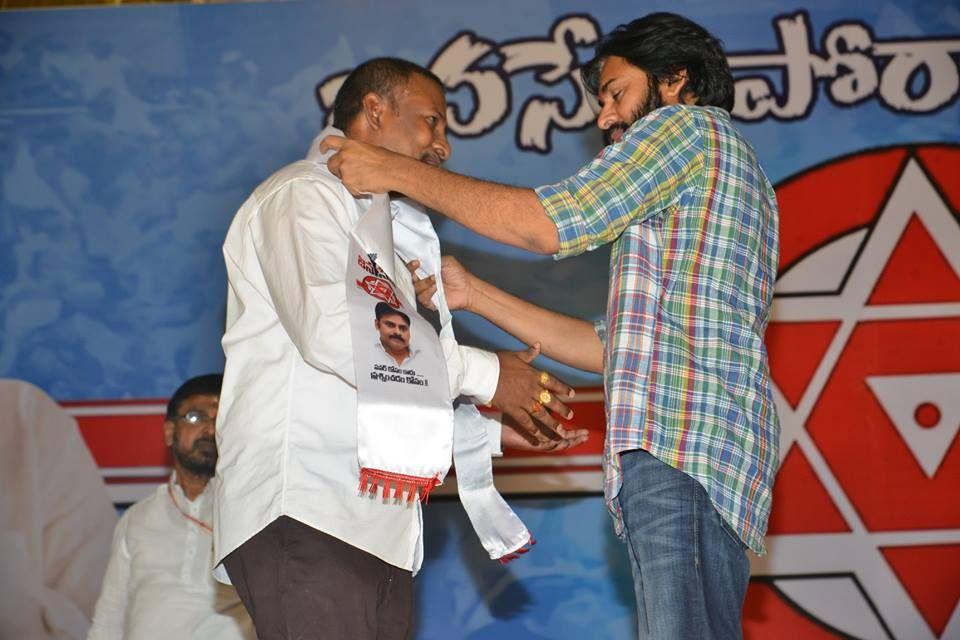 JanaSena Chief Pawan Kalyan welcomes new Leaders into the Party in Visakhapatnam