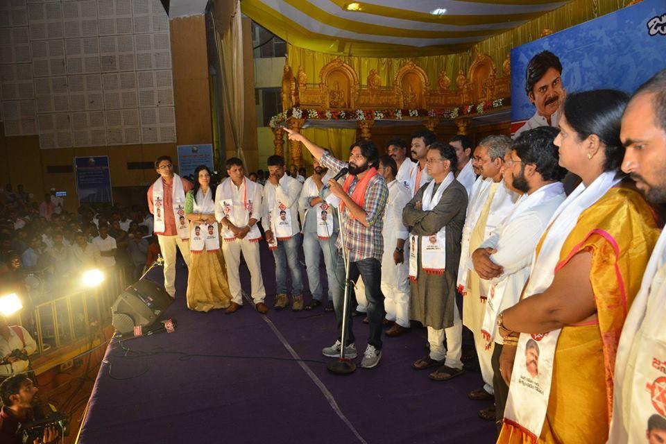 JanaSena Chief Pawan Kalyan welcomes new Leaders into the Party in Visakhapatnam