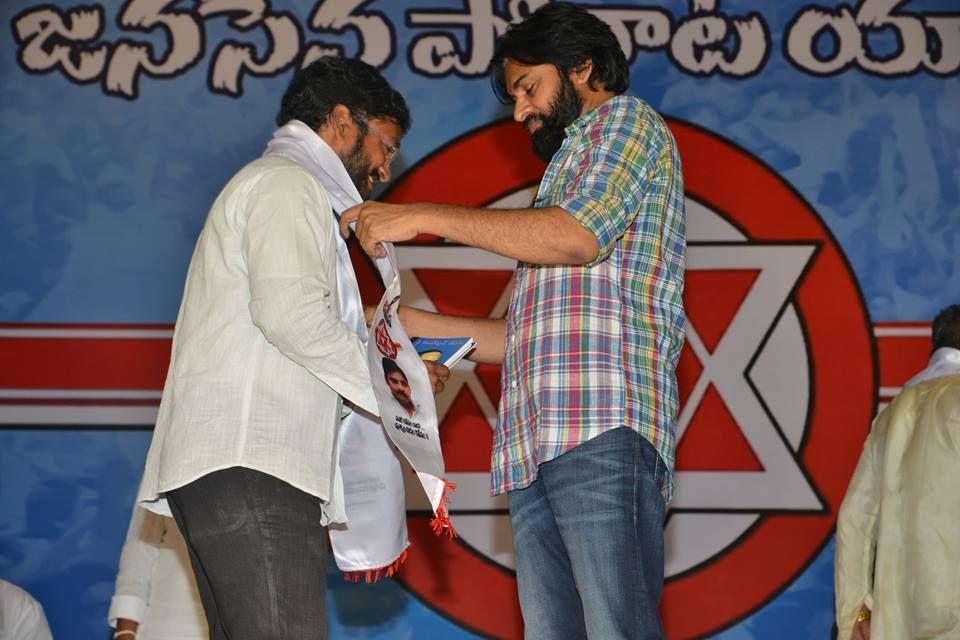 JanaSena Chief Pawan Kalyan welcomes new Leaders into the Party in Visakhapatnam