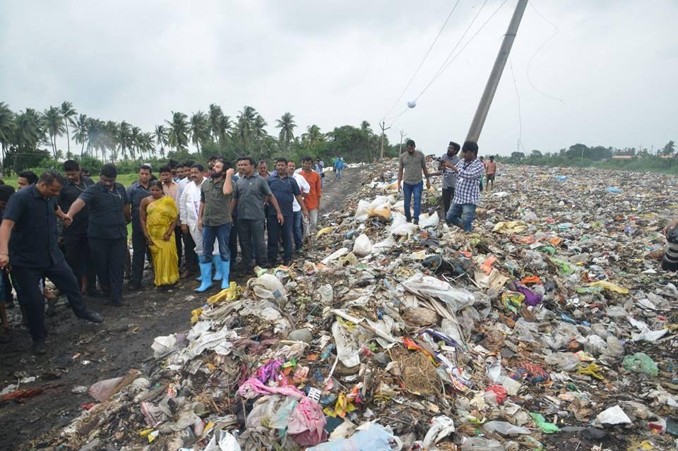 JanaSena Chief Shri Pawan Kalyan Garu Visited Dumping Yard in Bhimavarm