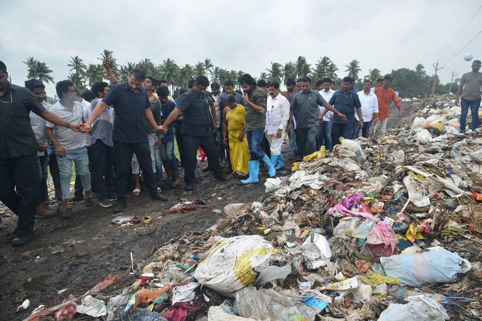 JanaSena Chief Shri Pawan Kalyan Garu Visited Dumping Yard in Bhimavarm