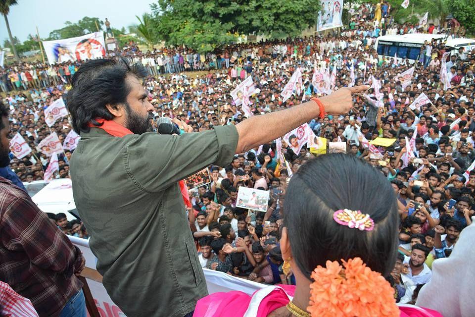 JanaSena Party Chief Pawan Kalyan Speech at Tekkali Photos