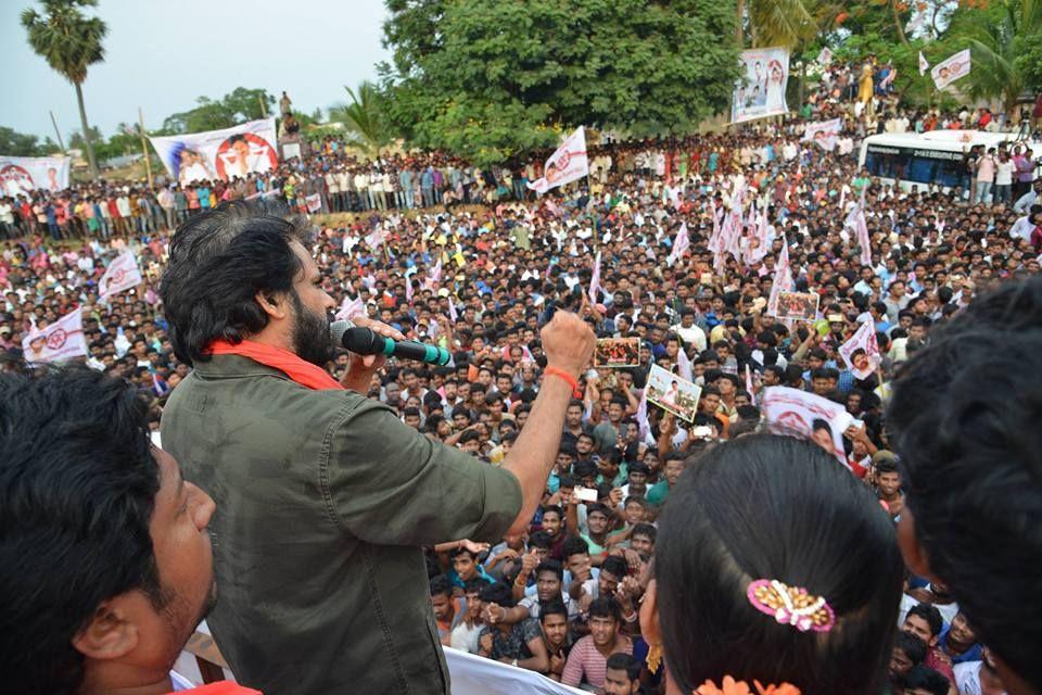 JanaSena Party Chief Pawan Kalyan Speech at Tekkali Photos