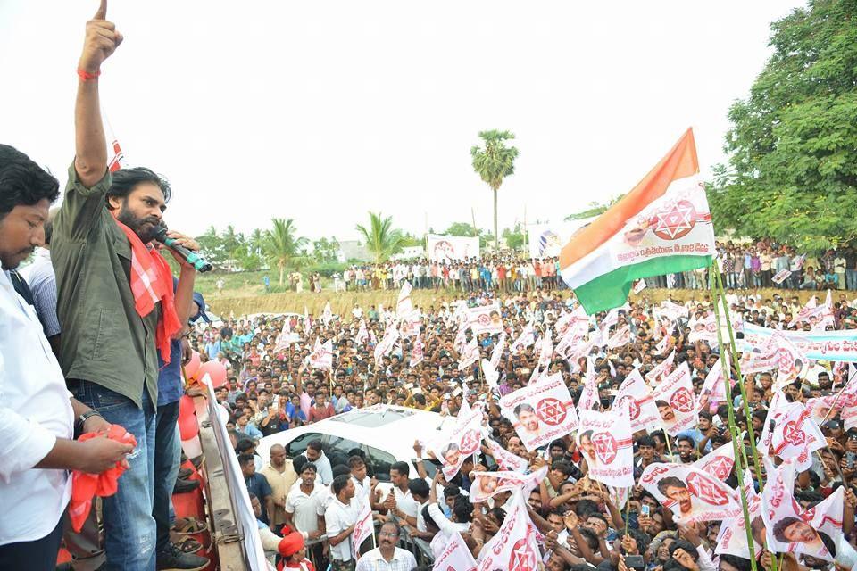 JanaSena Party Chief Pawan Kalyan Speech at Tekkali Photos