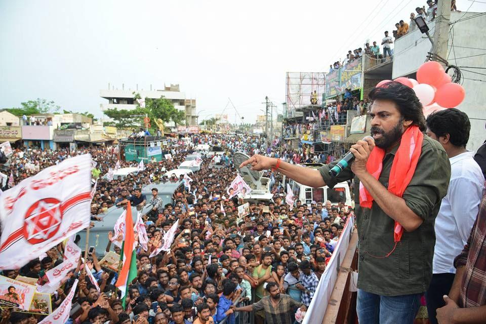 JanaSena Party Chief Pawan Kalyan Speech at Tekkali Photos