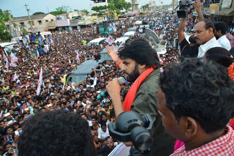 JanaSena Party Chief Pawan Kalyan Speech at Tekkali Photos