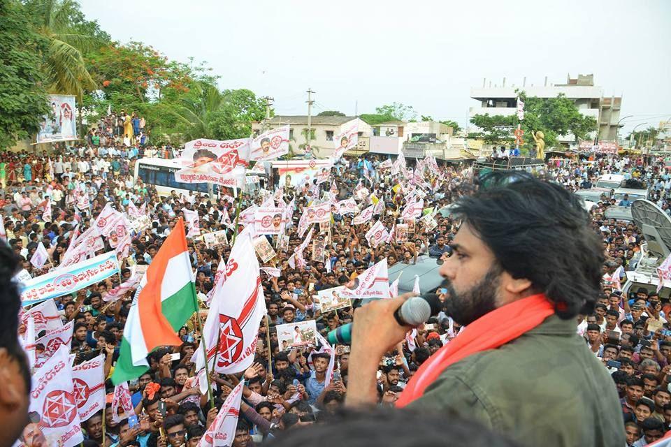 JanaSena Party Chief Pawan Kalyan Speech at Tekkali Photos