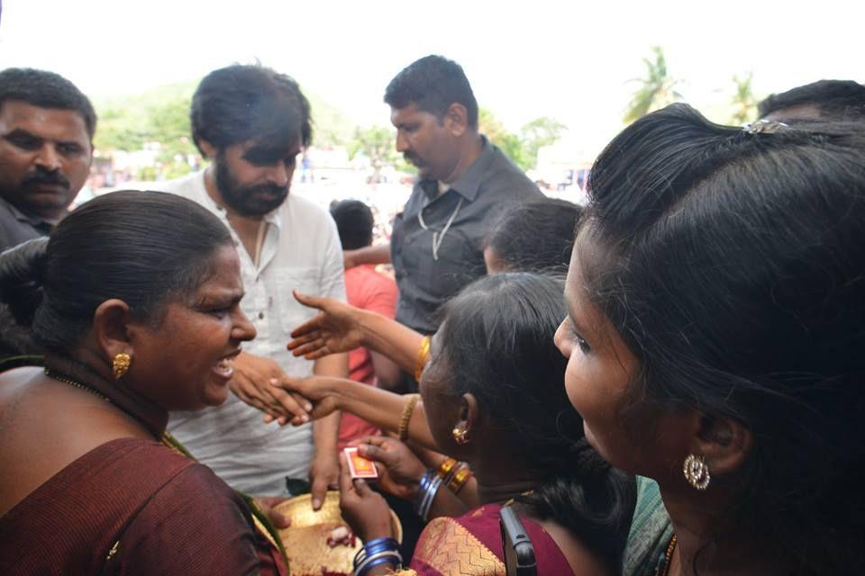 JanaSena Party Chief Pawan Kalyan at Gangavaram Photos