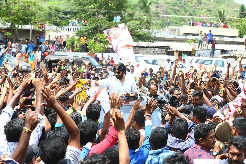 JanaSena Party Chief Pawan Kalyan at Gangavaram Photos