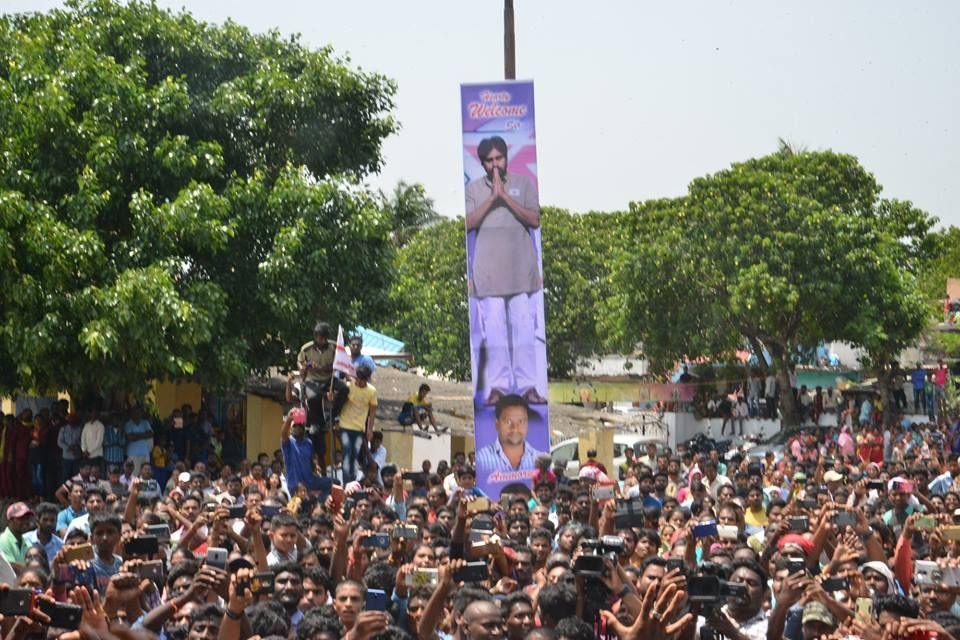 JanaSena Party Chief Pawan Kalyan at Gangavaram Photos