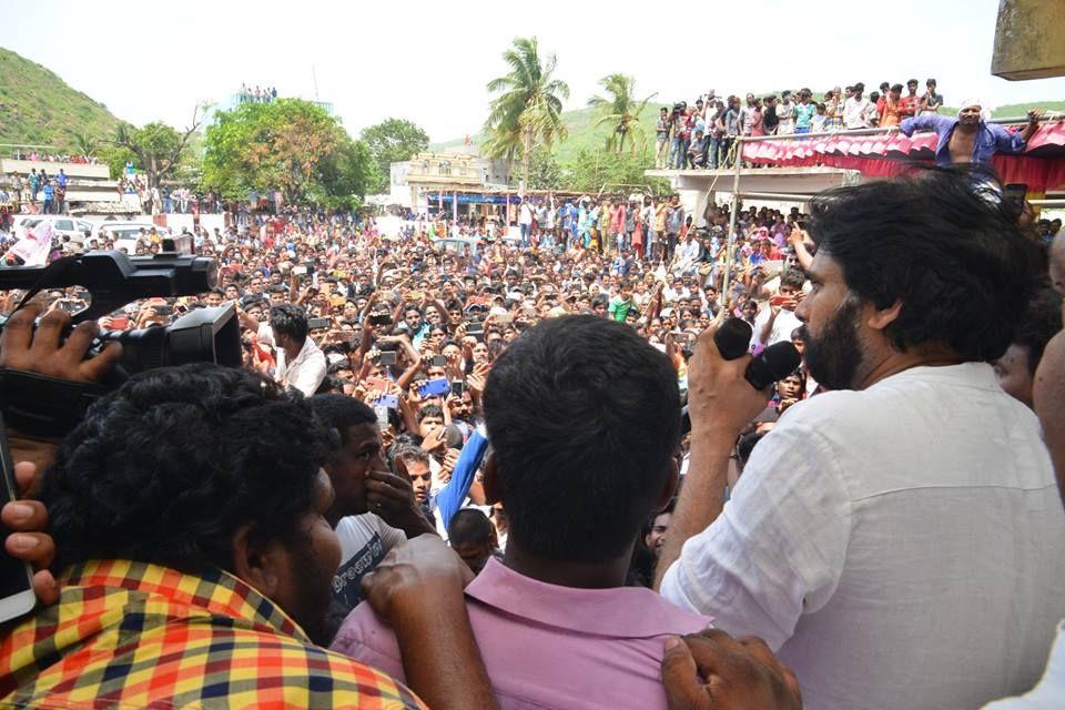 JanaSena Party Chief Pawan Kalyan at Gangavaram Photos