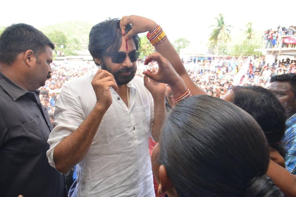 JanaSena Party Chief Pawan Kalyan at Gangavaram Photos