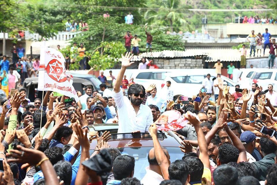 JanaSena Party Chief Pawan Kalyan at Gangavaram Photos