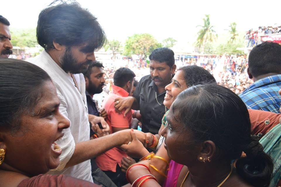 JanaSena Party Chief Pawan Kalyan at Gangavaram Photos