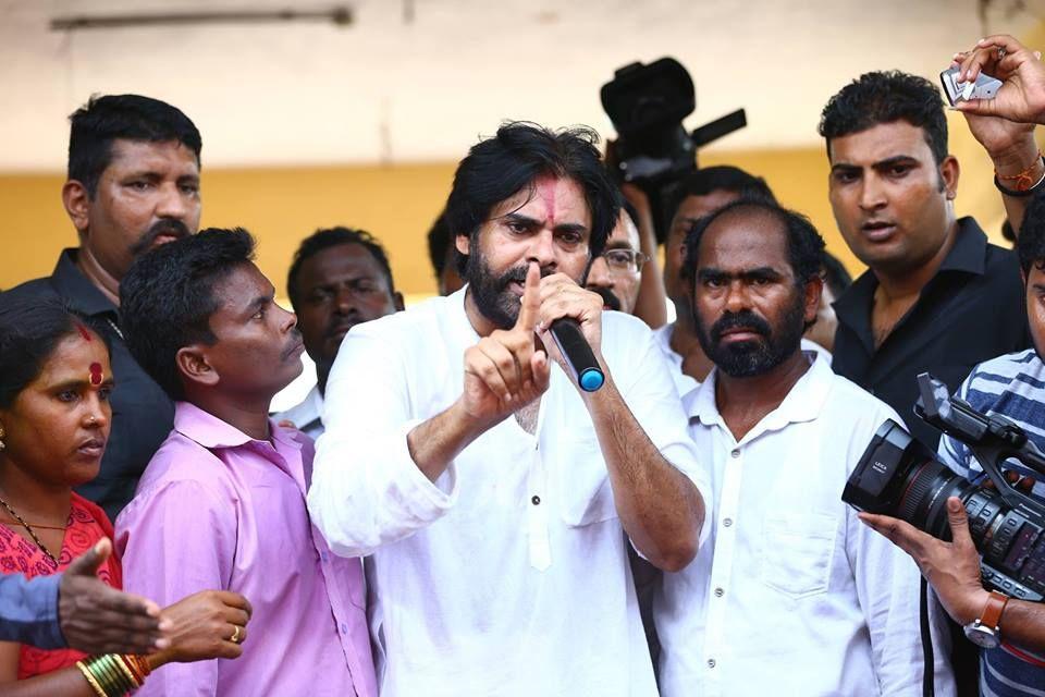 JanaSena Party Chief Pawan Kalyan at Gangavaram Photos