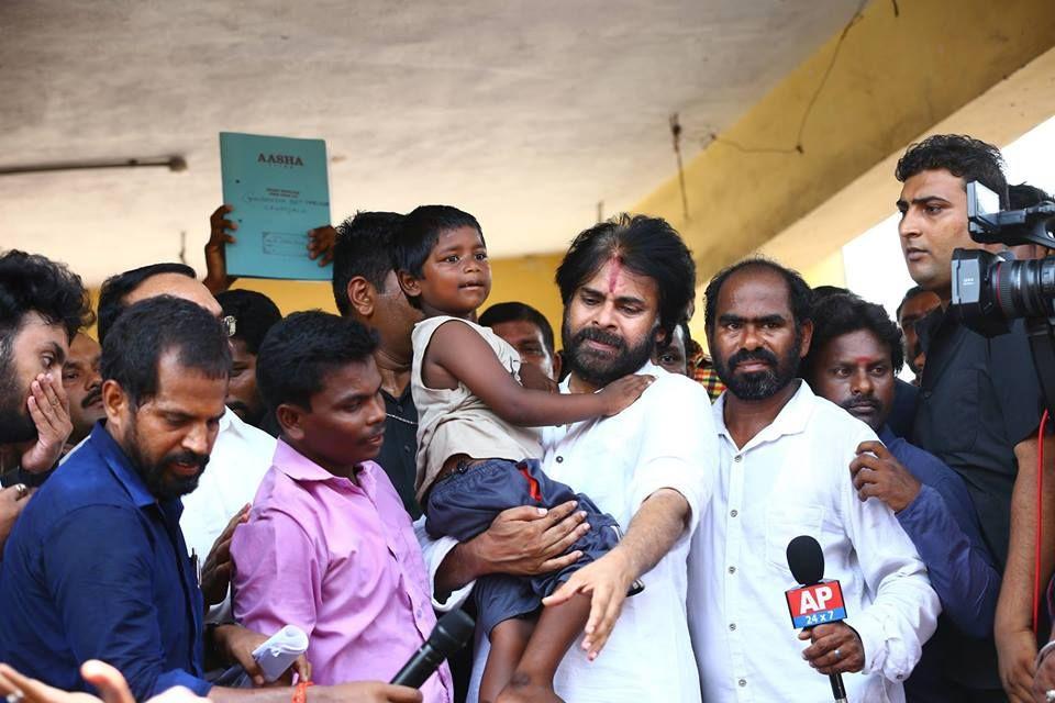 JanaSena Party Chief Pawan Kalyan at Gangavaram Photos