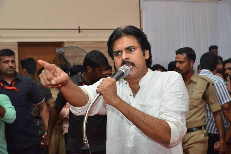 JanaSena Party Chief Pawan Kalyan at JanaSainiks Meeting - HINDUPUR