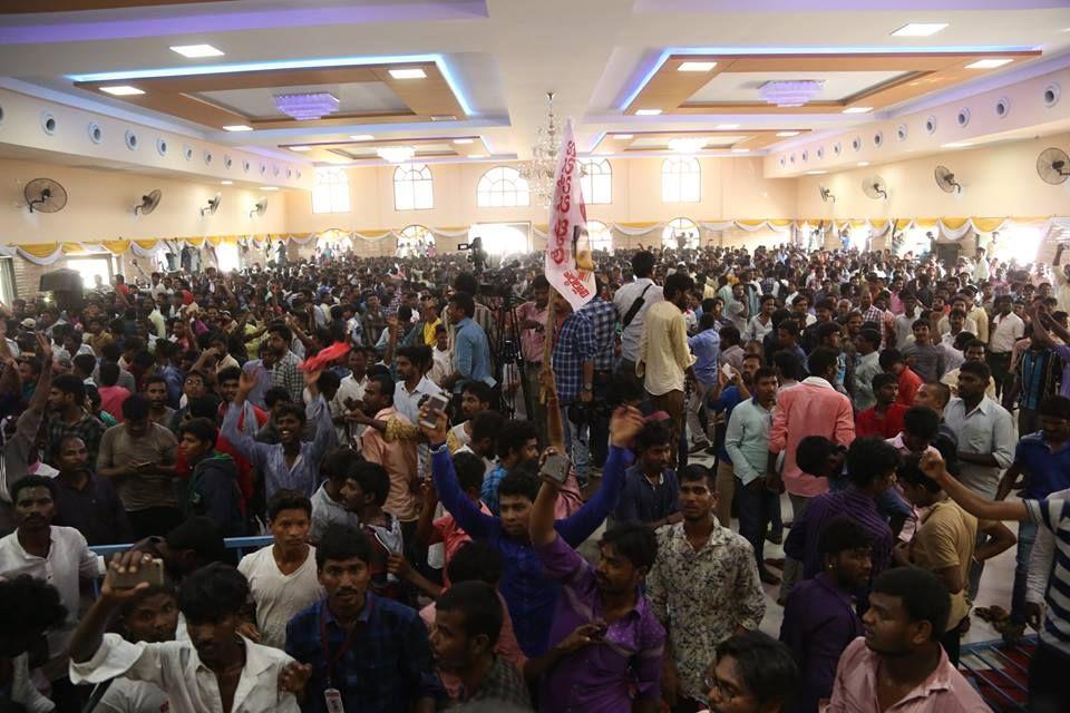 JanaSena Party Chief Pawan Kalyan at JanaSainiks Meeting - HINDUPUR