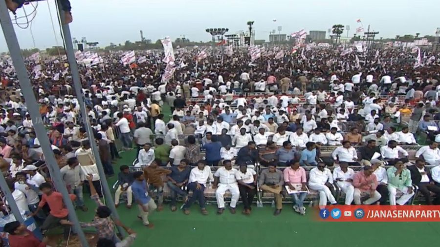 JanaSena Party Formation Day Maha Sabha Photos