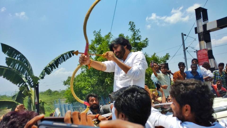 JanaSena Party chief Pawan Kalyan at Settipalli Photos