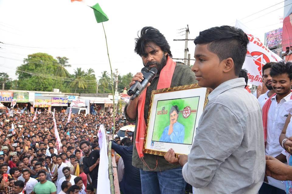 JanaSena Porata Yatra in Palakonda Photos
