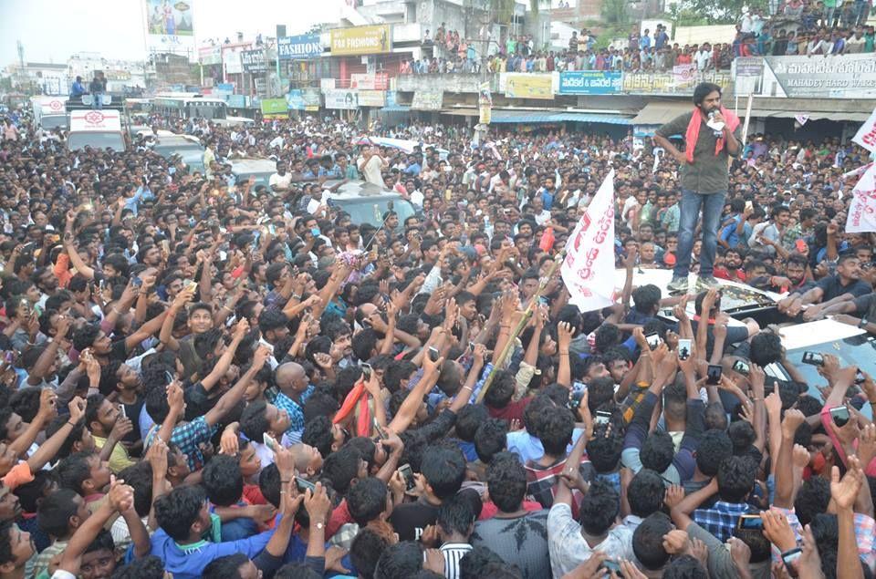 JanaSena Porata Yatra in RAJAM Photos