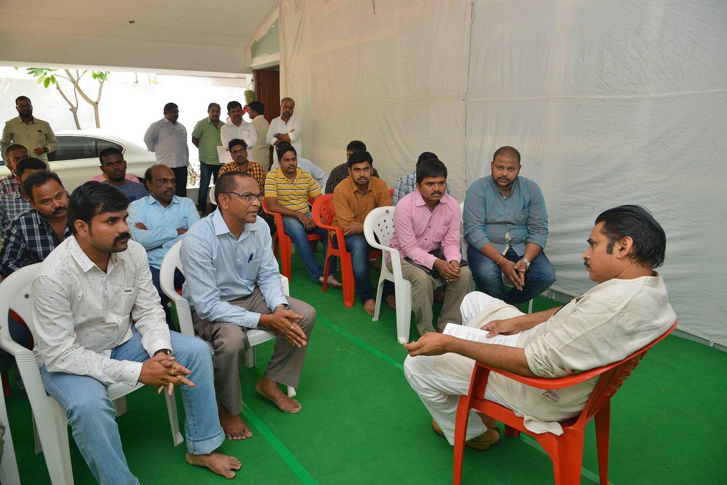 JanaSenaParty Opposing Dredging Corporation Of India Ltd Photos