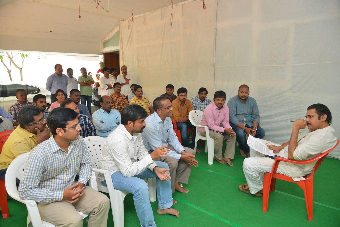 JanaSenaParty Opposing Dredging Corporation Of India Ltd Photos